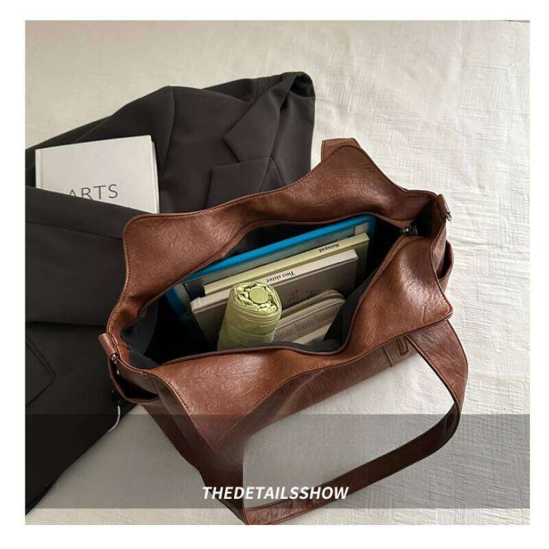 Premium Large-capacity Shoulder Messenger Bag, Commuter Women's Underarm Handbag, Fashionable Versatile Tote Bag XJ260130