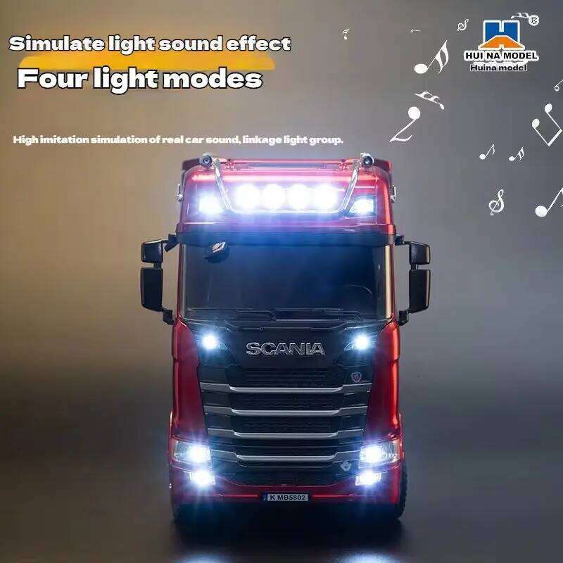 New genuine remote control engineering Huina 770S trailer head alloy car model children's toy four-wheel drive ratio 501d Y260131