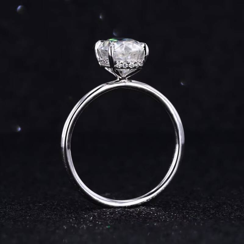 Starsgem Wedding Jewelry Oval Cut Moissanite Ring 14k Gold Jewelry