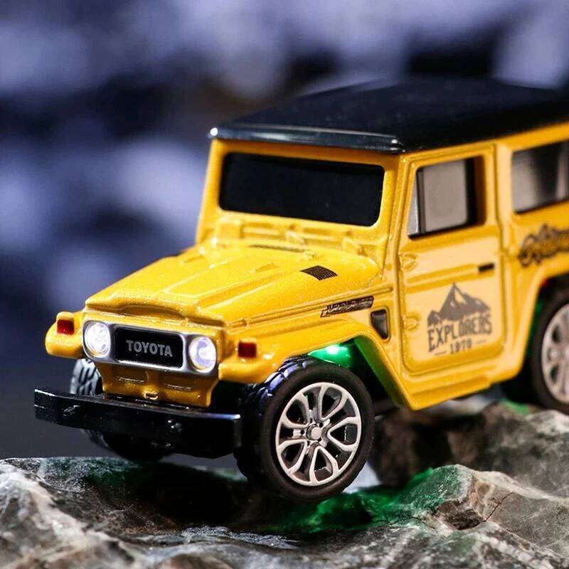 New Small Mini Remote Control Alloy Toyota Model Car with Light Children's Birthday Gift Toy Y260131