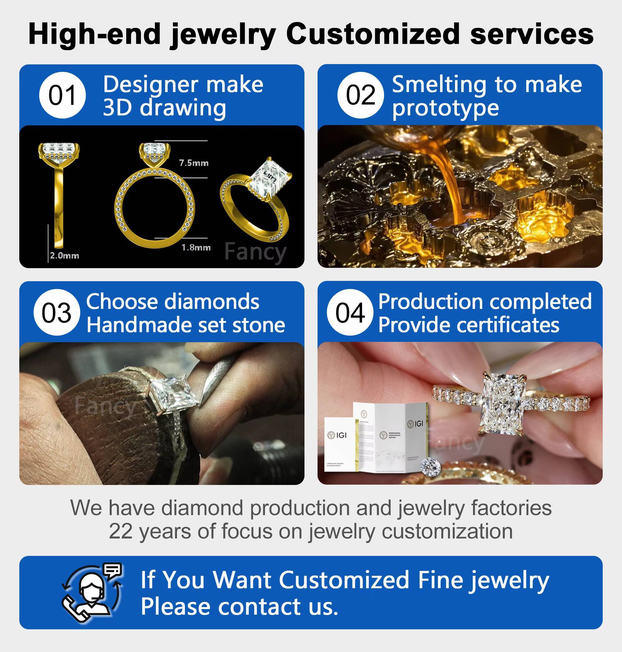 Wholesale 18K Classic Gold Lab Grown Diamond Engagement Wedding Ring Round Cut Lab Created Ring for Women and Men