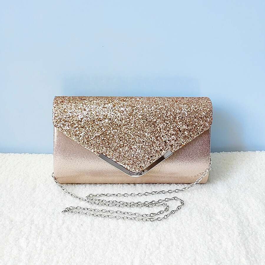 2026 Hot Sale Shiny Glitter Women's Evening Wedding Banquet Crossbody Bag Large Capacity