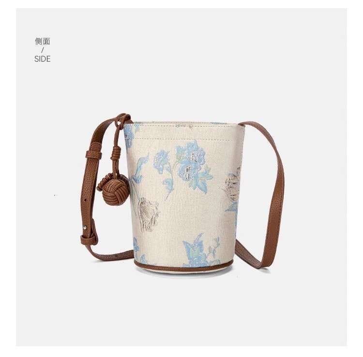 Spring Summer Retro Trend New Chinese Style Casual Versatile Single Shoulder Crossbody Commuter Bucket Phone Bag MASA