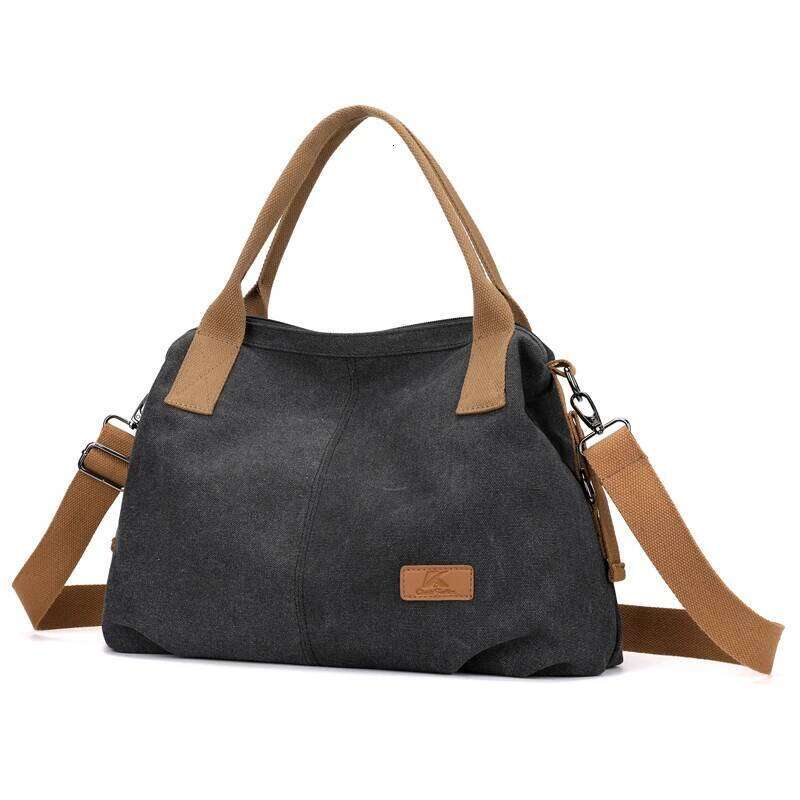 Large capacity crossbody women with a high-end sense of fashion; versatile shoulder canvas bag for ladies' commuting and