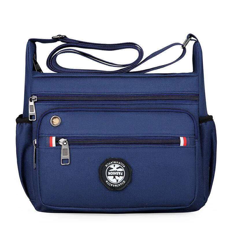 Men's Unisex Large Capacity Casual Shoulder Commuter Crossbody Cross Square Travelling Bag Oxford Cloth Fabric