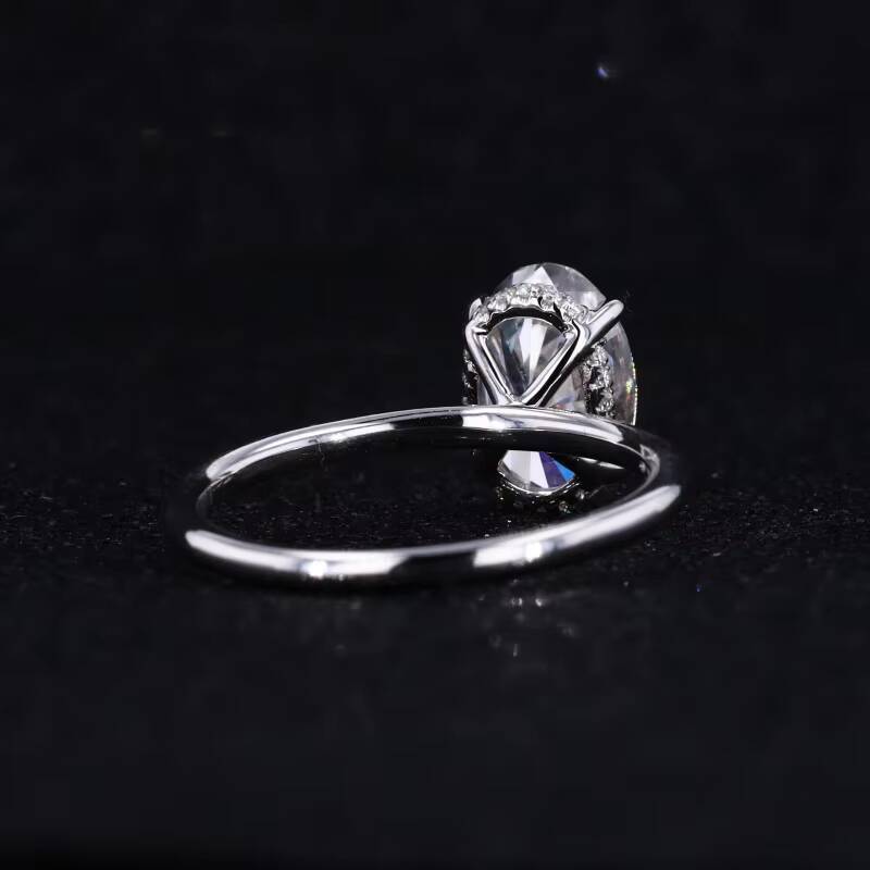 Starsgem Wedding Jewelry Oval Cut Moissanite Ring 14k Gold Jewelry