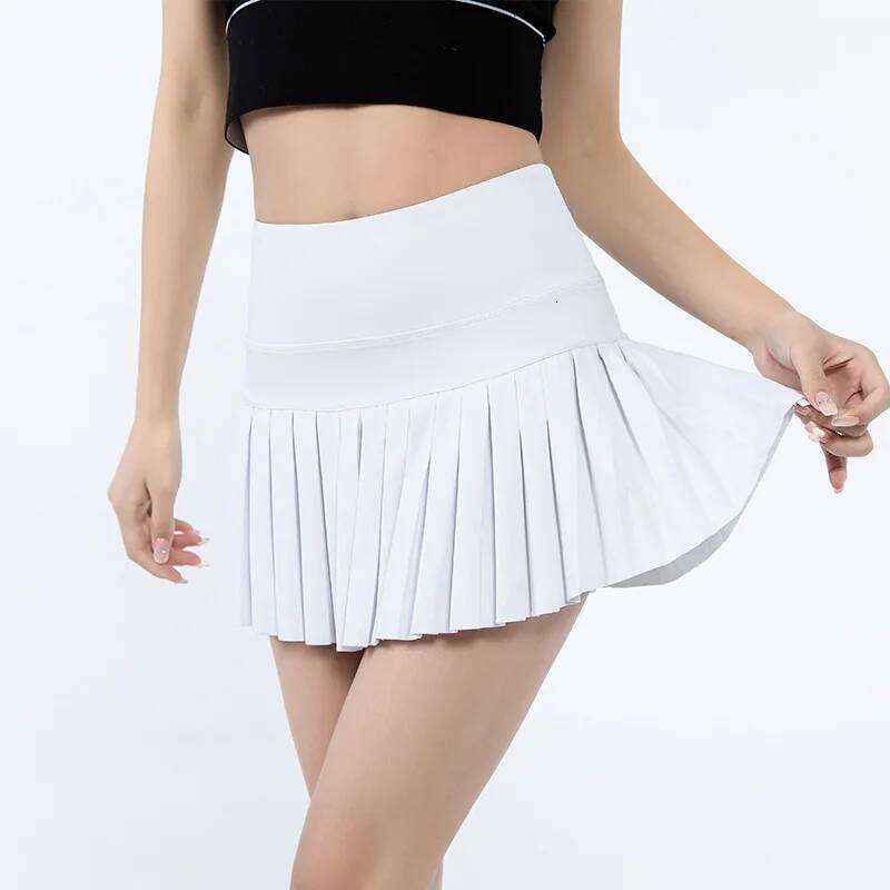 fashionable summer sports shorts women's pleated anti glare short running outdoor fitness breathable tennis skirt XJ260131