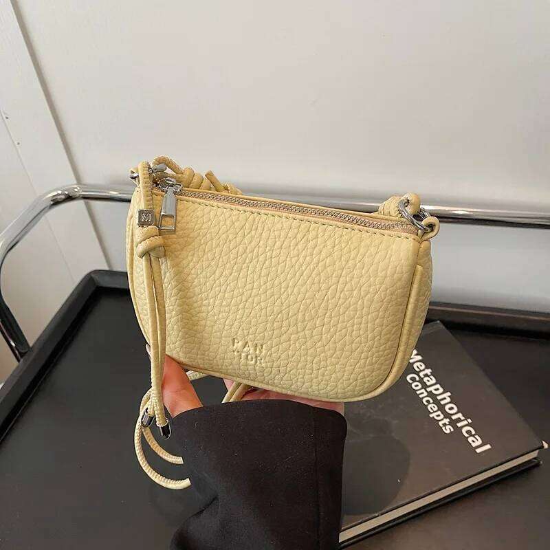 Versatile, Solid Color, Exquisite Design, Daily Commuting, Casual Shoulder Handbag Ladies' Crossbody Bag Is Fashionable 2025