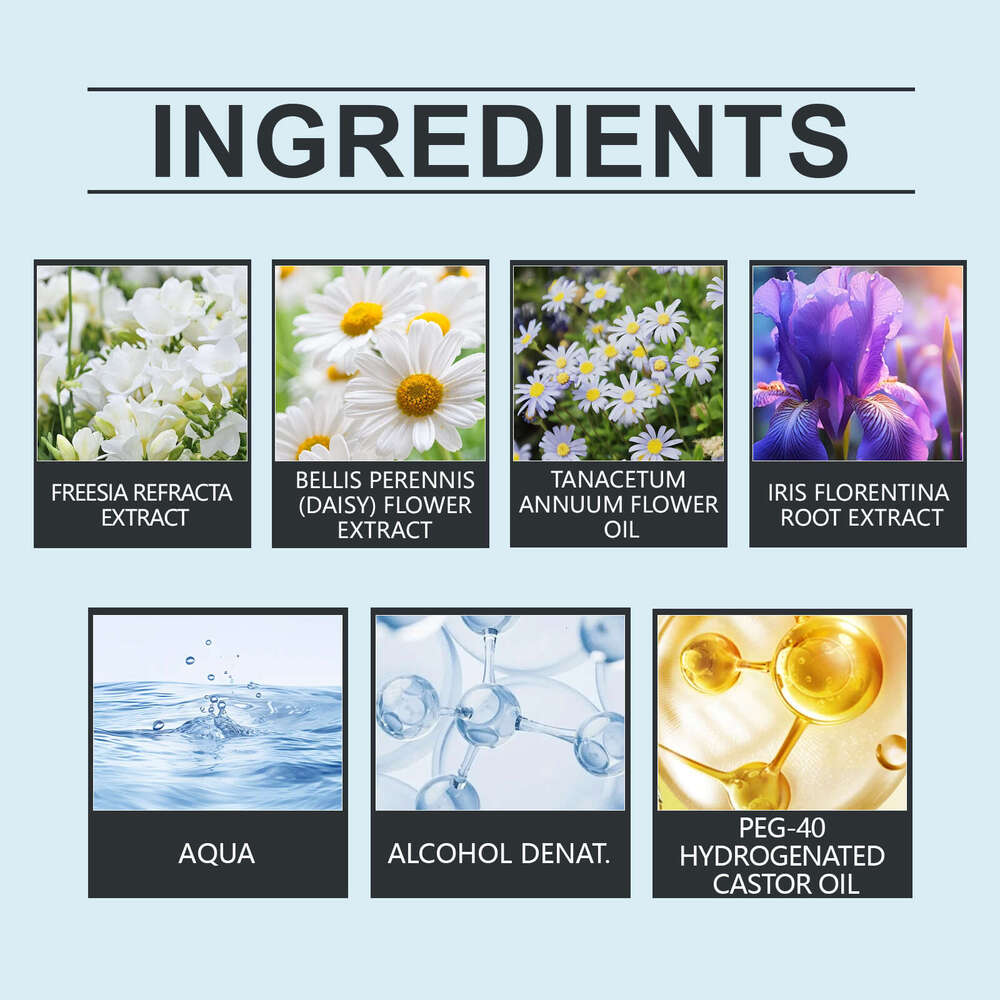 Roxelis Freesia Daisy Romantic Fragrance Light Perfume Long-lasting Fresh Scent Body Spray S260131