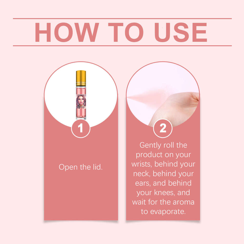 Roxelis Women's Roll-on Long-lasting Fragrance Natural Freshness Exudes Charm Elegance Temperament Convenient Perfume for Dating S260131