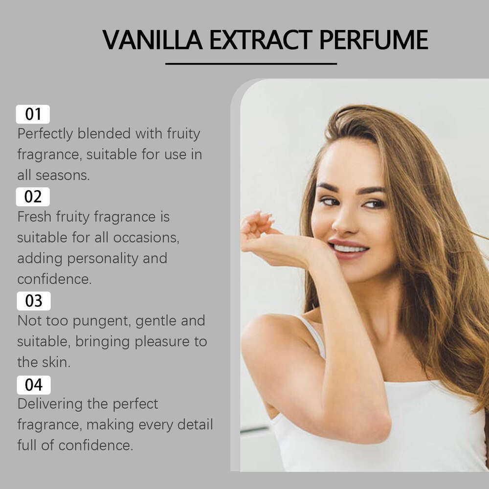Roxelis Women's Vanilla Scent Light Fresh Long-lasting Fragrance Natural Elegant Daily Charm Perfume S260131