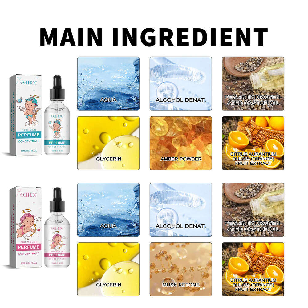 EELHOE Cupid Information Long-lasting Light Fresh Natural Niche Fragrance Wrist Behind-the-Ear Perfume S260131