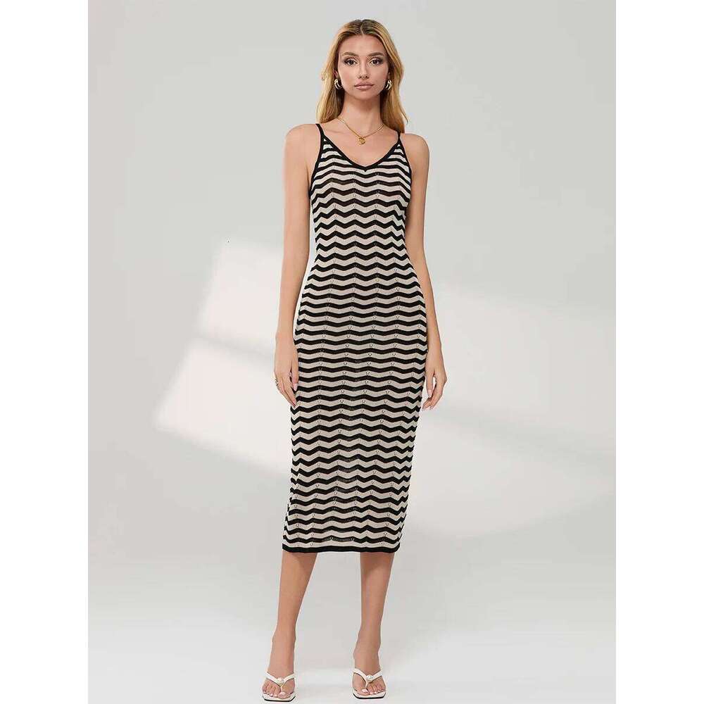 Elegant Floral Print Maxi Sleeveless V-Neck Boho Beach Dress with Adjustable Spaghetti Straps for Women XJ260131