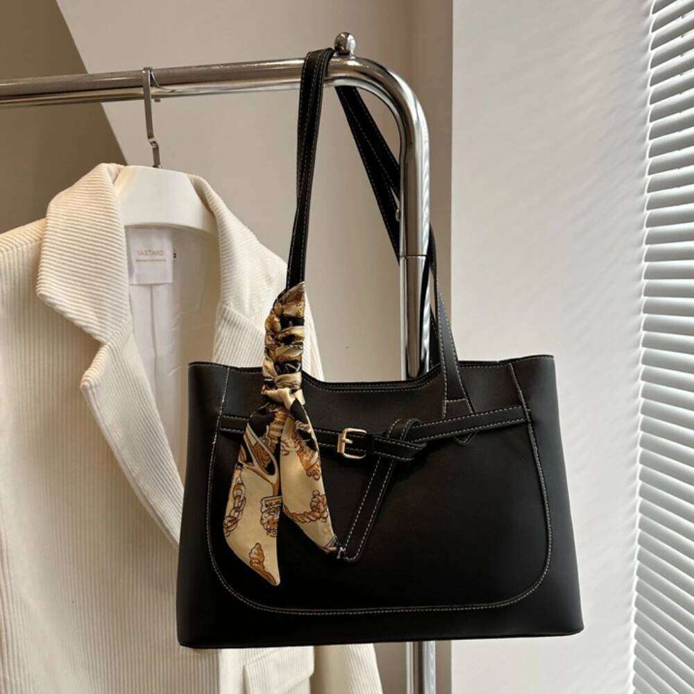 2026 New Faishon Single Oulder Handbag Large Capaci Commuter Soft PU Leather Handbags for Women High-End Women's Tote Bag