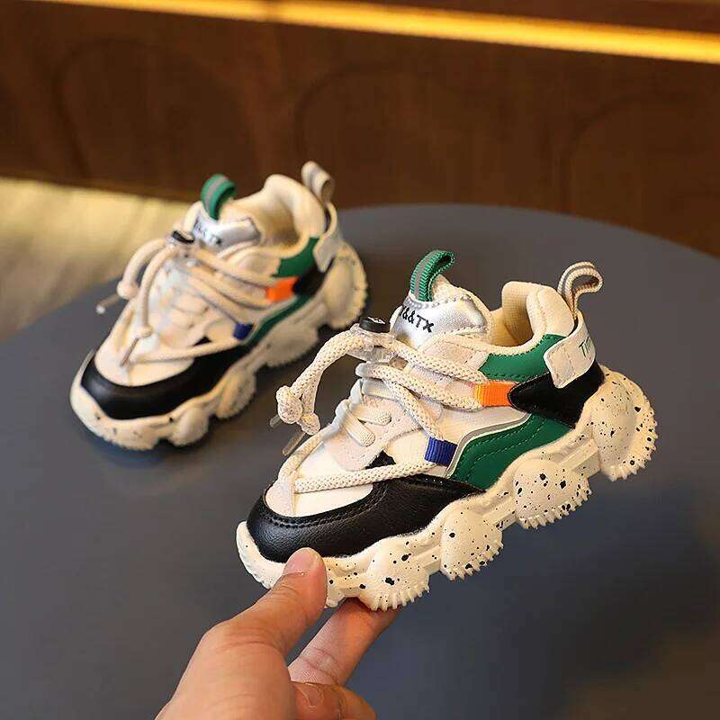 Children's sneakers Lightweight Children Casual Shoes Soft Bottom Breathable Boys Girls kids Sports Student running Y260128