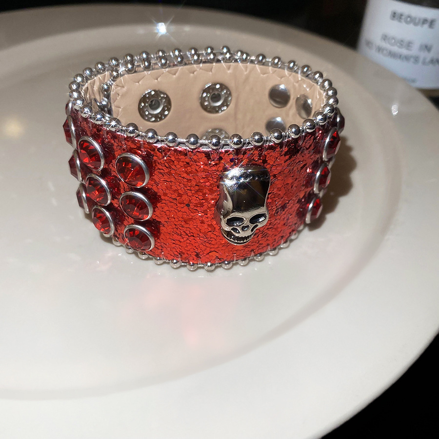 European and American Cross-Border Diamond-Studded Cross Buckle Personalized Fashion Sweet Cool Style Bracelet, Unique Design Niche Jewelry for Women - view 5