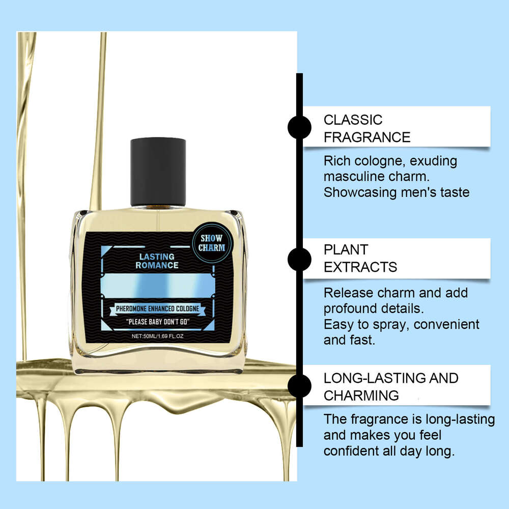 AMZ Pheromone Cologne Long-lasting Fresh Fragrance Charm Natural Elegant Men's Perfume S260131