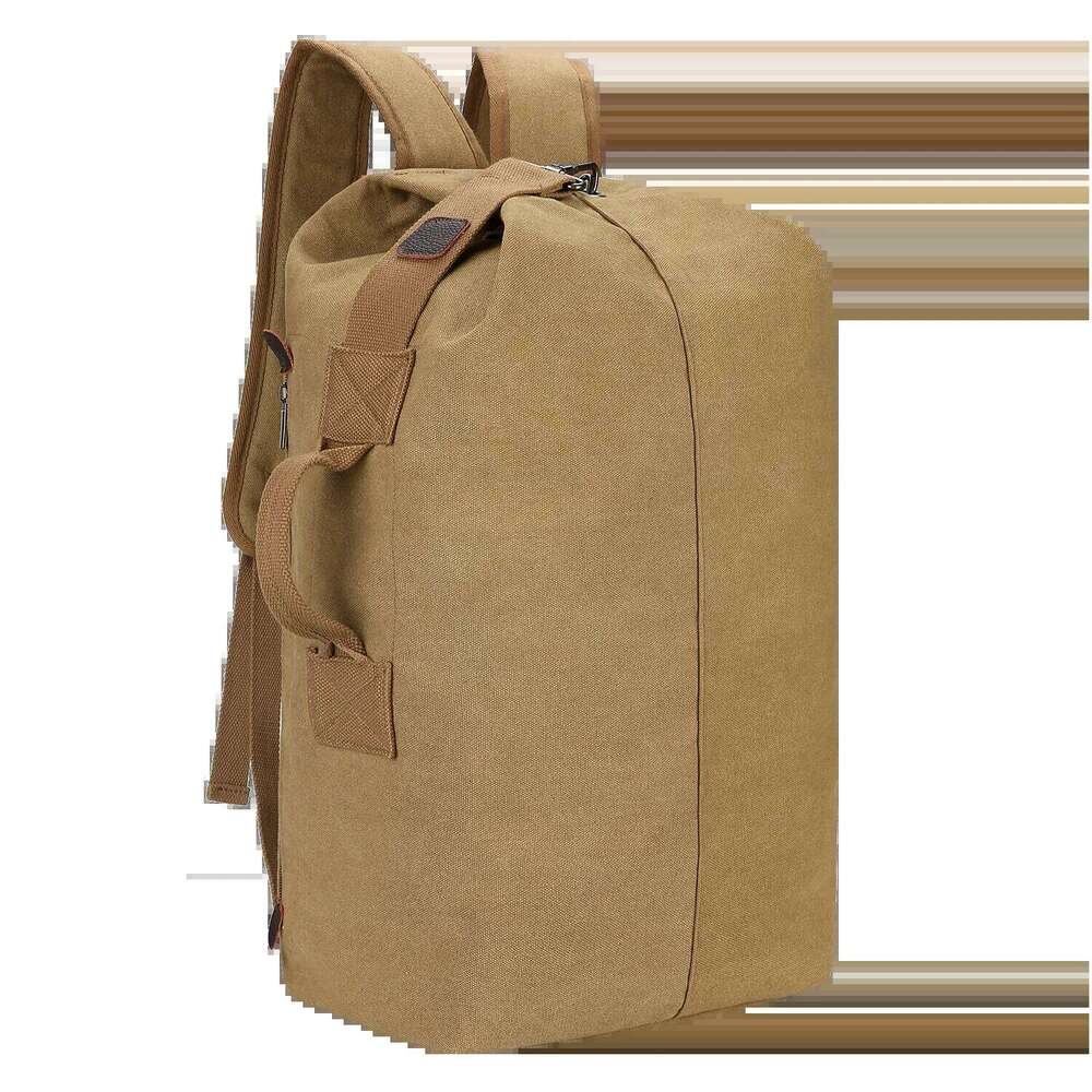 Large-capacity travel backpack, fabric-reinforced, drawstring closure, double-shoulder bag