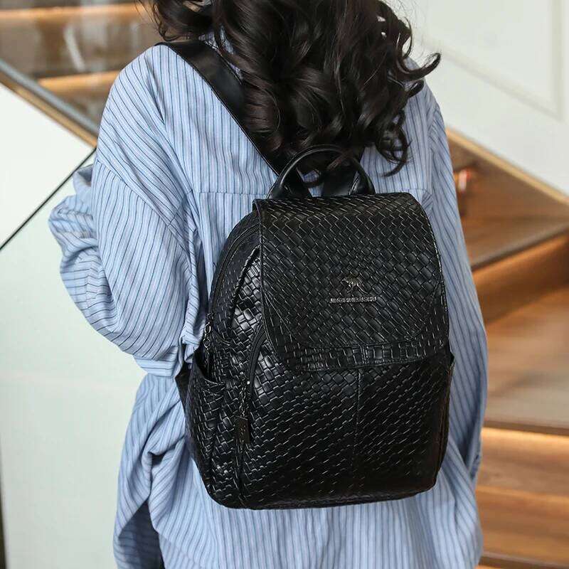 Vintage Leather Backpack Purse Women 2024 High Quality Female Design Bagpack Rucksack Large Bookbag for Girl Sac a Dos