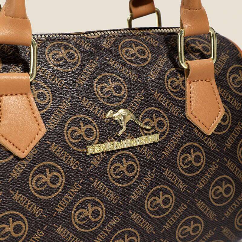 Pillow versatile handbag, aged-flower Boston bag, high-quality appearance, commuting single shoulder messenger bag