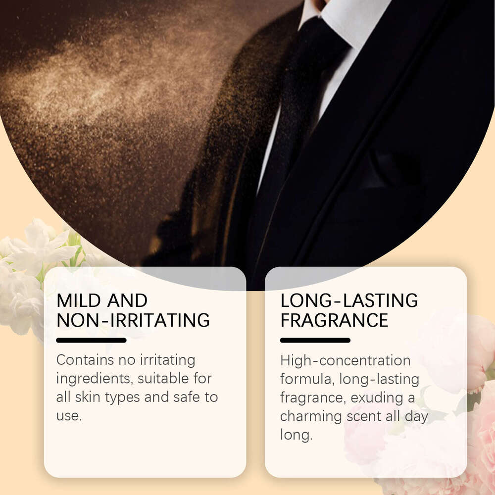 Roxelis Eau de Toilette Men's Perfume Cologne Citrus Scent Fresh Charm Portable Long-lasting Fragrance Spray S260131