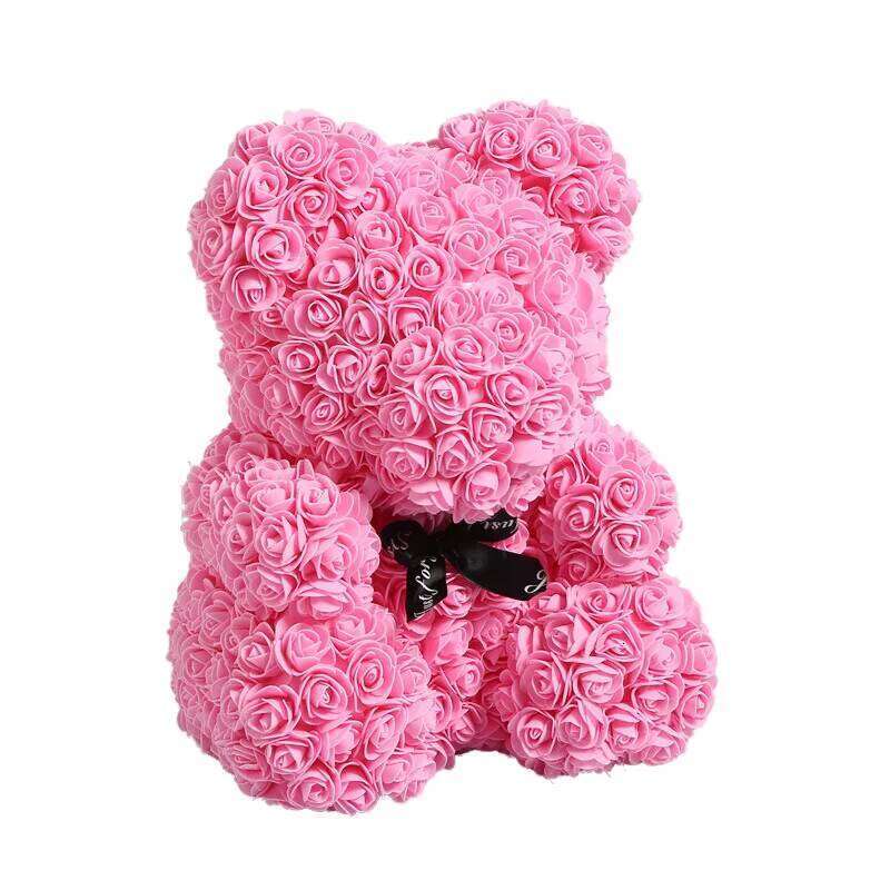 New Trend Artificial Flower Rose Diamond Bear Christmas & Thanksgiving Gift for Weddings and Valentines Day Floral arch Florero Y260131