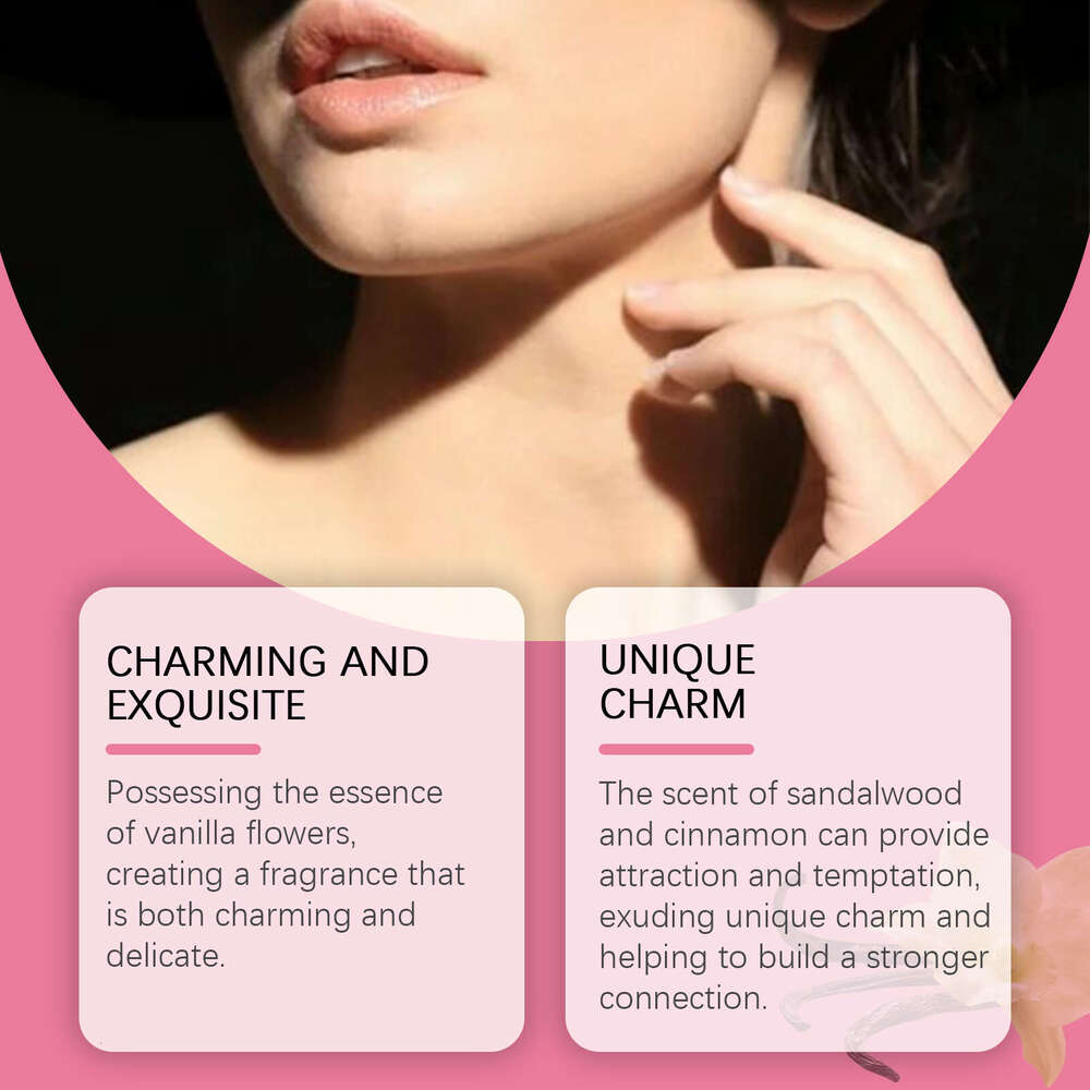 Roxelis Vanilla Flower Eau de Toilette Daily Commute Date Natural Delicate Charm Fresh Fragrance Long-lasting Scent S260131