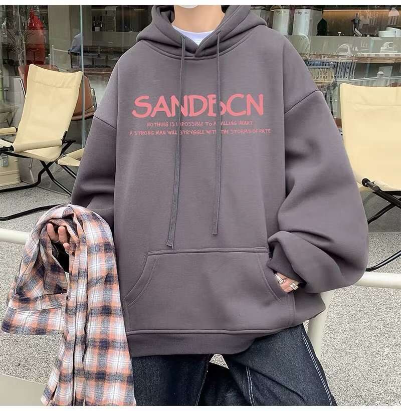 Men's Zodiac Year Hoodie Trendy Brand Fleece Lined Thickened Loose Fit National Style Heavyweight Autumn Winter New Luanyun Luanyun