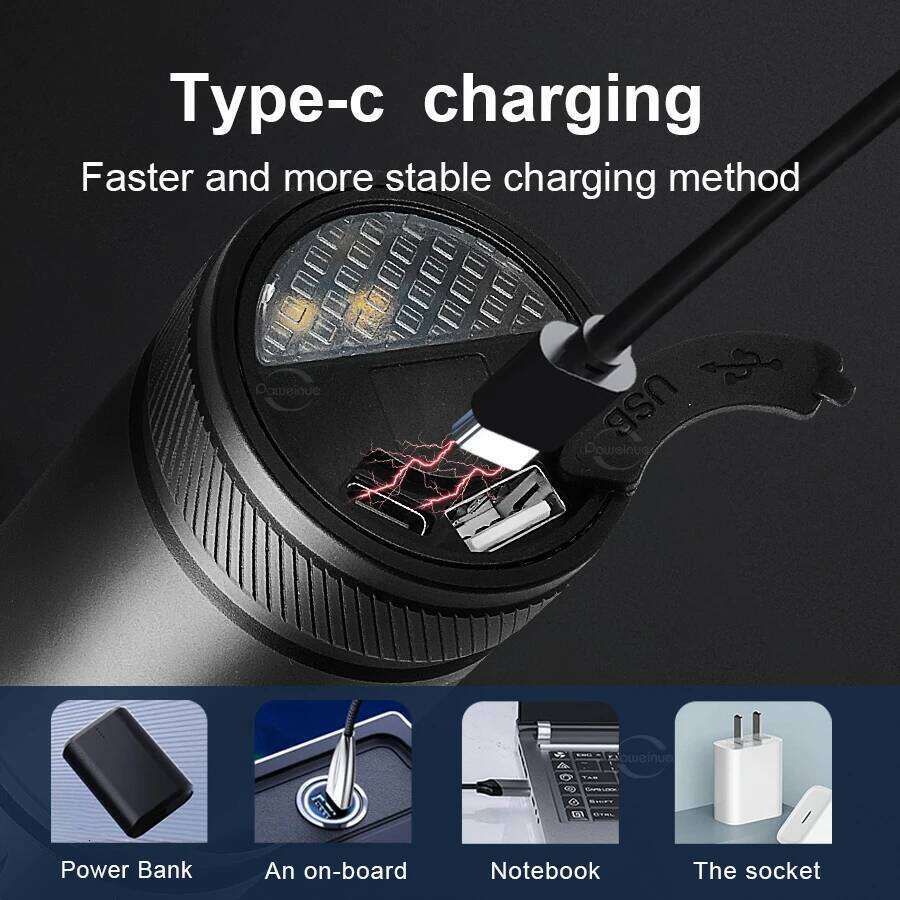 800W Ultra Powerful Led Flashlight Long Shot 3km Torch Built-in 10000mAh Rechargeable Light Super Bright Outdoor Camping Lantern H260131