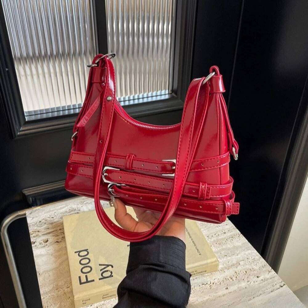 Solid Soft 2025 Hot Sale for Women Interior Compartment Zipper Pu Women's Handbags Fashion Sewing Thread Shoulder Bags