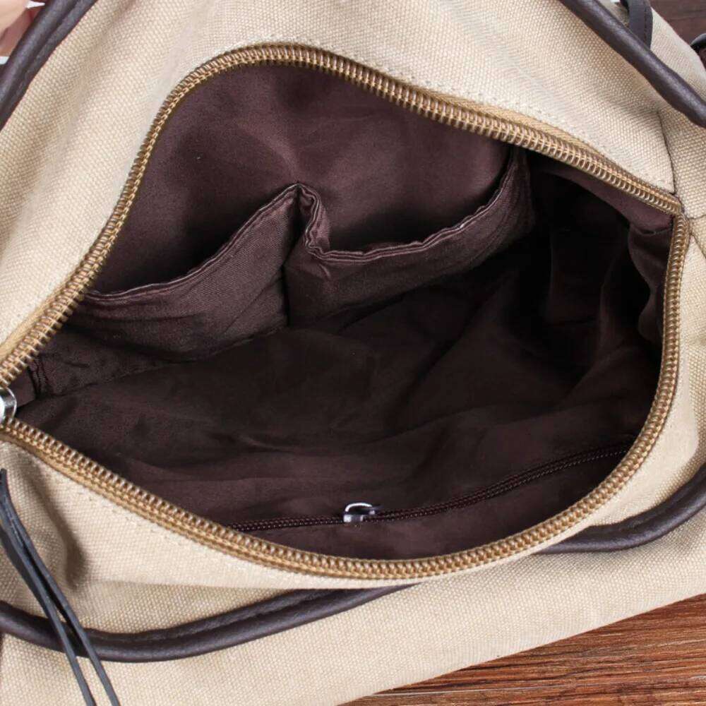 Classic Men Shoulder New Canvas Messenger Outdoor Leisure Travel Multi Pockets Satchel Handbags Men's Designer Bag