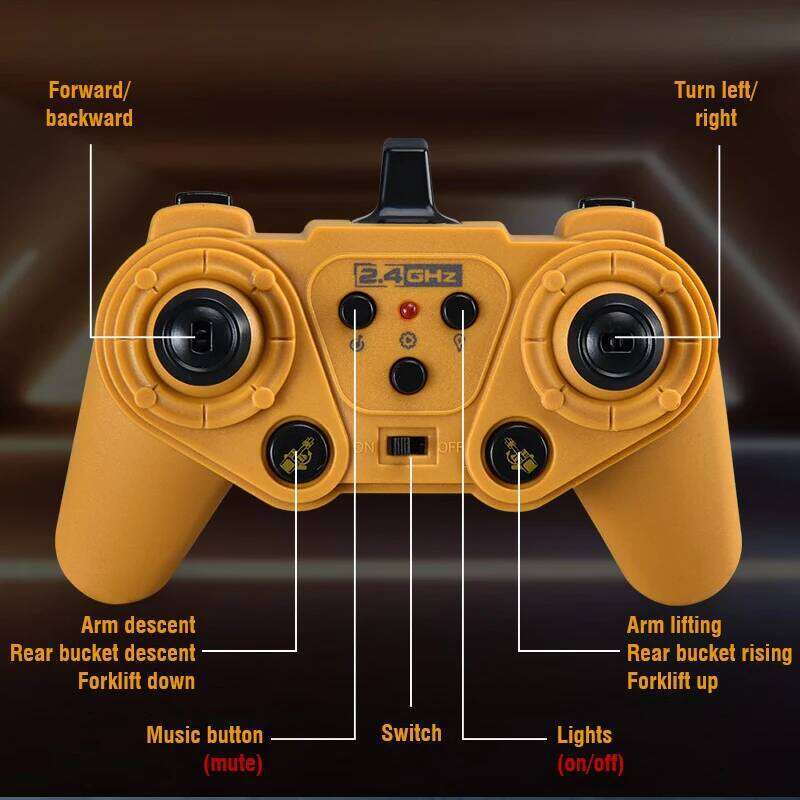 9Ch Rc Dump Tractor Remote truck Excavator 2.4G Radio control car Alloy Engineering Vehicle Children's Toys for Boys kid Y260131