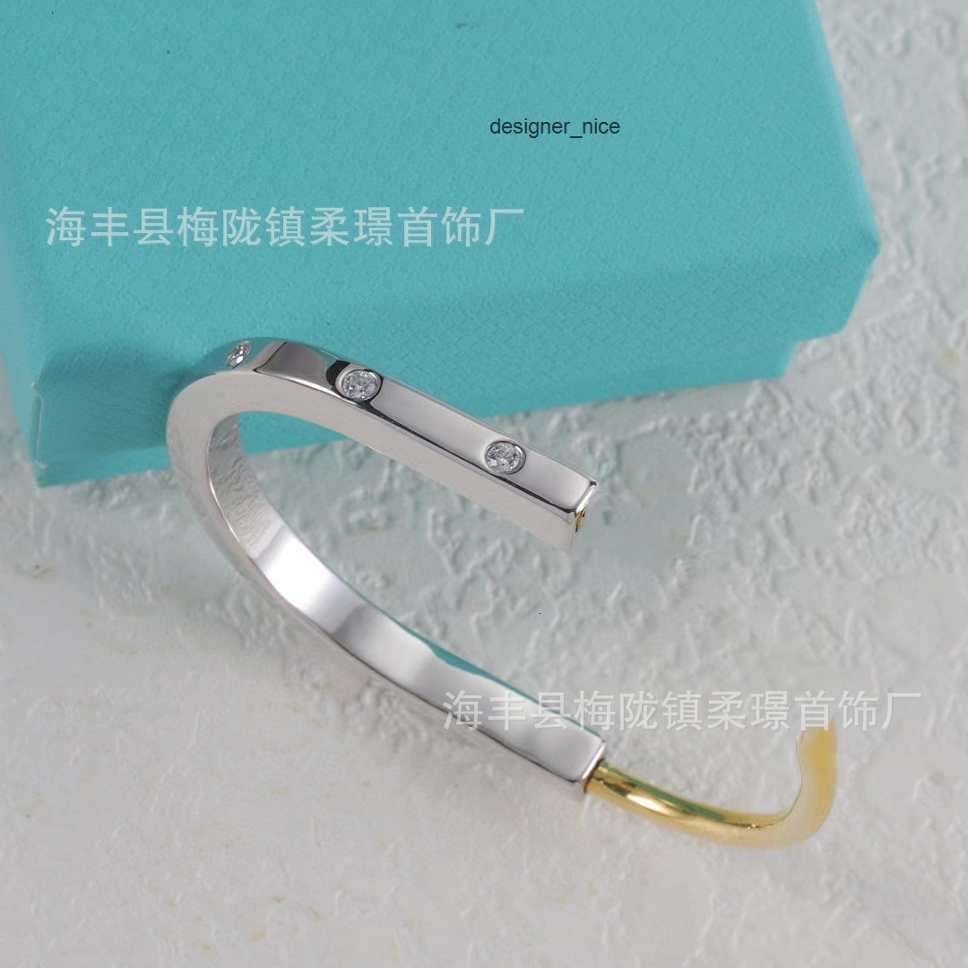 designer charm bracelets luxury jewelry for men women gold silver woman high version double color matching bracelet korean ex tiffamy tiffanies and tiffanyx co F4QI
