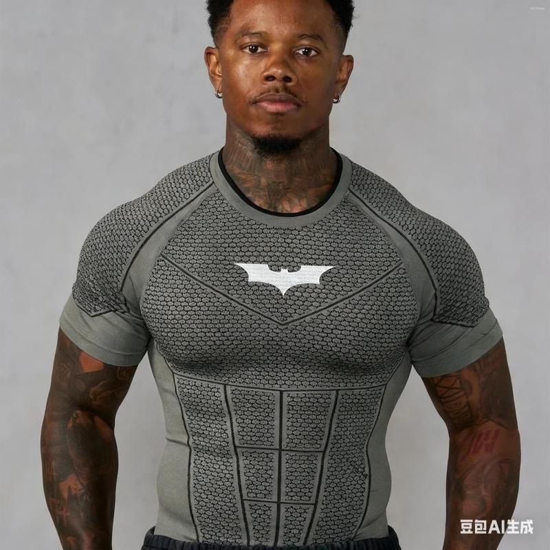 Men's T Shirts Men Muscle Quick Dry Sports T-shirt Gym Fitness Tops Women Workout Running Bodybuilding Clothes Vintage Unisex Tee Clothing