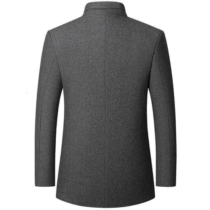 New Autumn Winter Men Wool Blends Stand-up Collar Business Casual Blazers Jackets Man High Quality Men Blazers Coats Jackets 4XL X260131