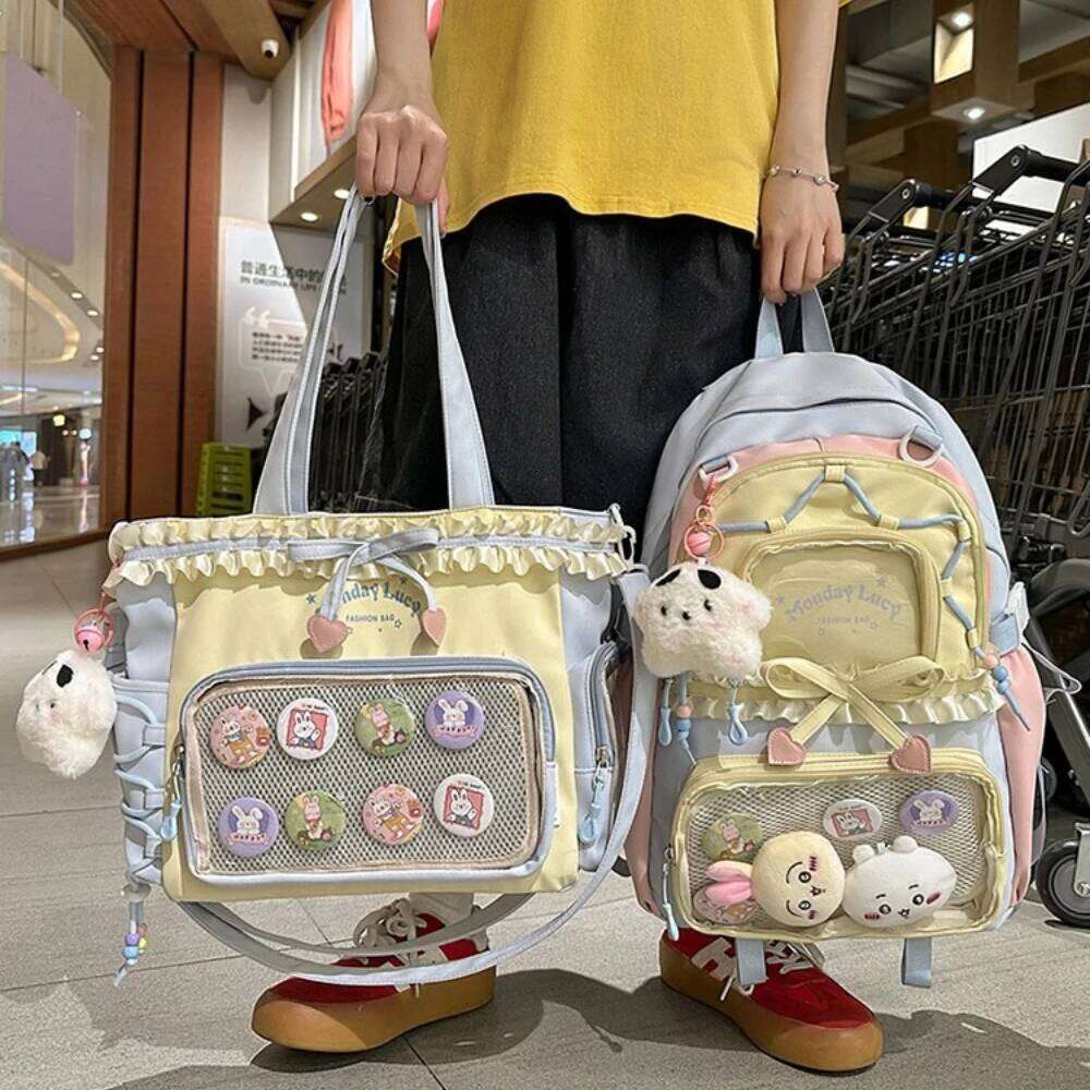 Two-Piece Pain Women's Bag Set Back to School Season Lace Lightweight Cute Girl Backpack 2025