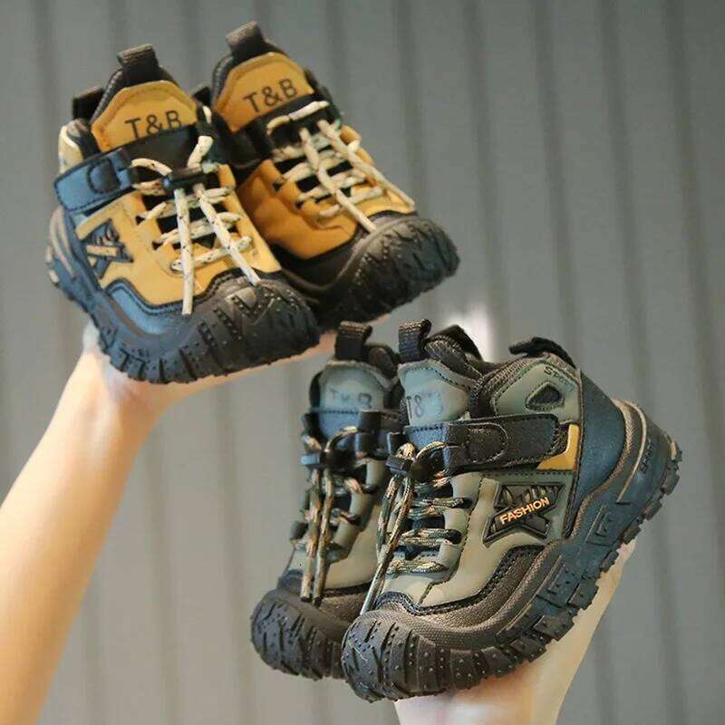 Kids Athletic 2025 Boys Dad Spring Fall Casual Sneakers Non-Slip Soft Bottom Toddler Running Walking Shoes Y260128