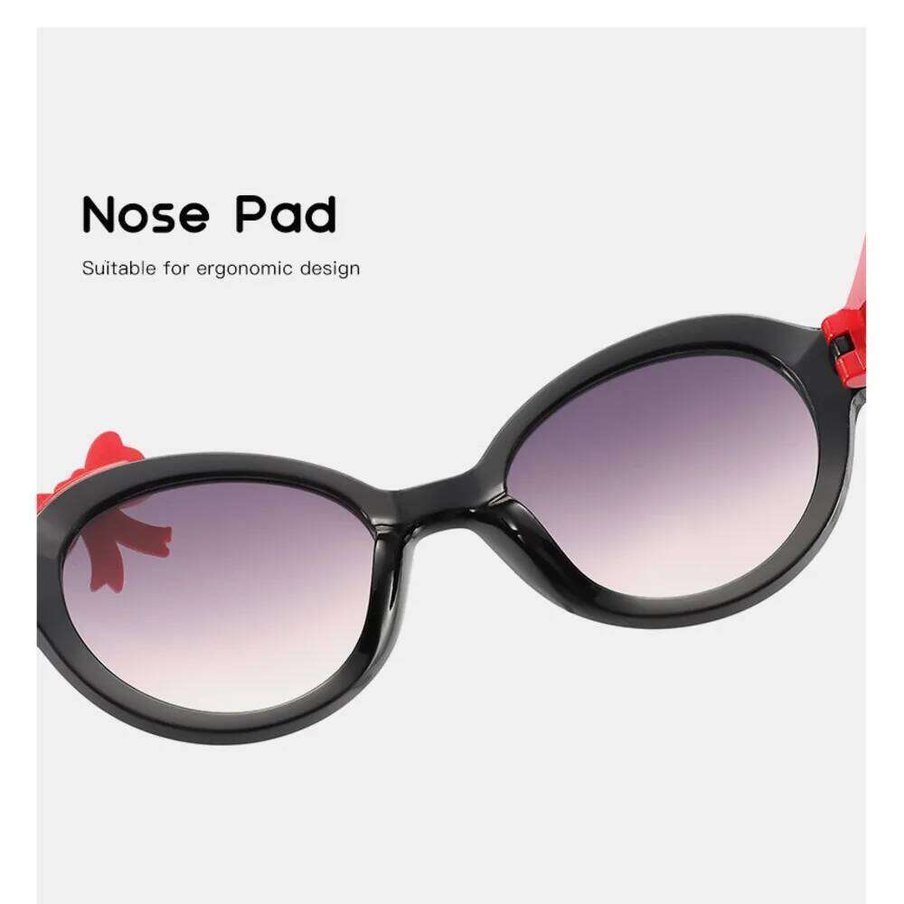 2025 outdoor Bow candy colored sunglasses cute baby trendy and fashionable round frame H260130