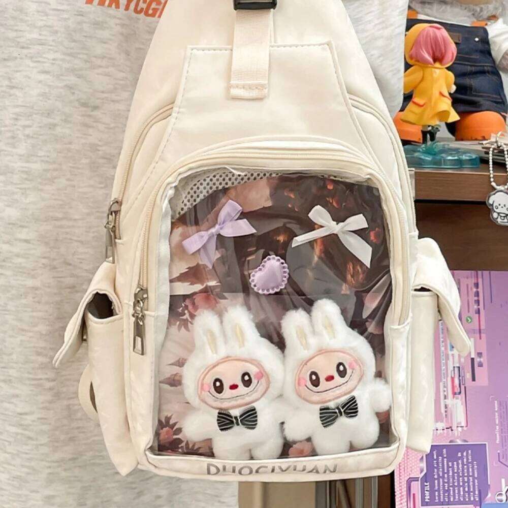 Transparent Ita Mochila Daily Using Student Lightweight Portable School Women Multi-function Women's Small Backpack