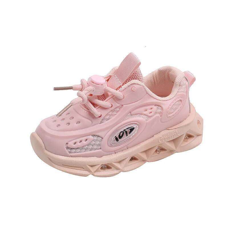 2023 Boys New Cartoon Sneakers Children Baby Spring Breathable Mesh LED Luminous Sports Kids Casual Autumn Light Up Shoes Y260128 - view 5