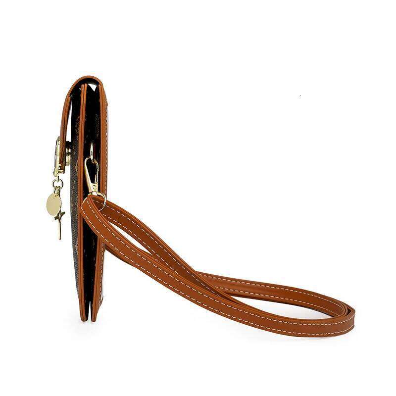 Touchscreen-enabled mobile phone carrying bag for women, single shoulder crossbody fashionable vertical style small bag, la