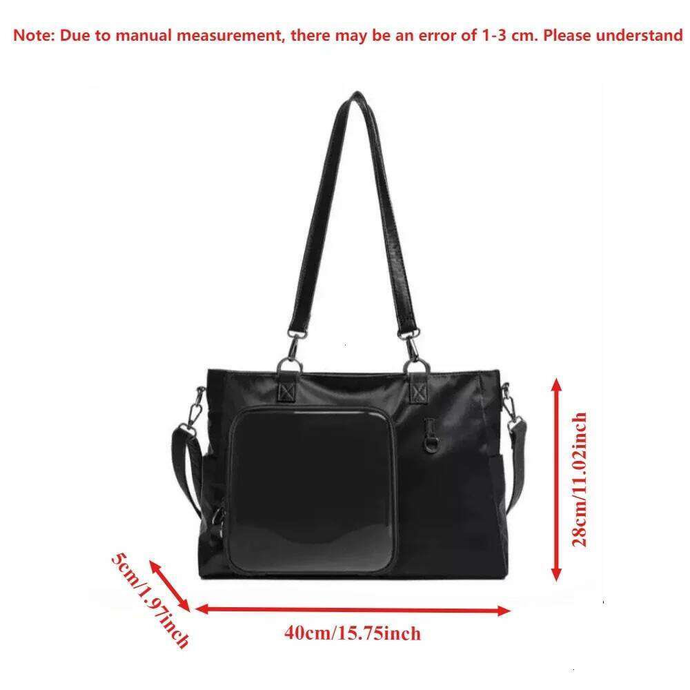 Crossbody School Book Large Capaci Transparent Mengers Simple College Sle Women's Shoulder Bag Handbags for Women 2025