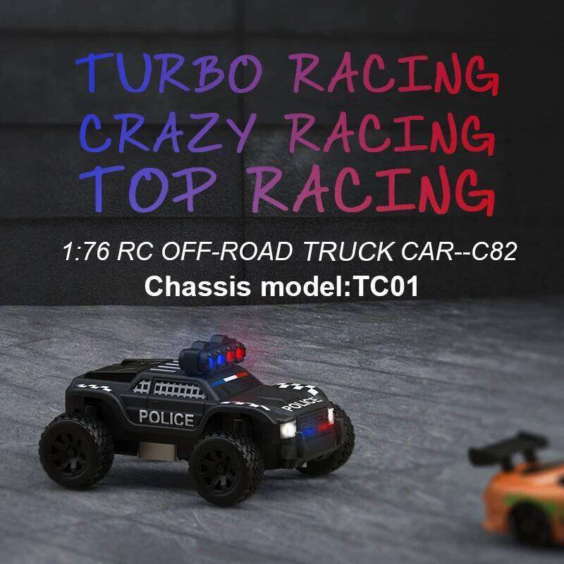 Turbo Racing 1:76 C82 Mini Full Proportional RTR Toys With Cool Lights for RC Truck Car Kids And Adults Gift Y260131