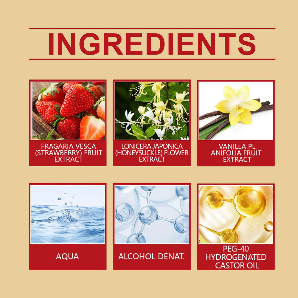 Roxelis Strawberry Cake Roll-On Fresh Natural Long-Lasting Sweet Fragrance Elegant Gentle Date Romantic Perfume S260131