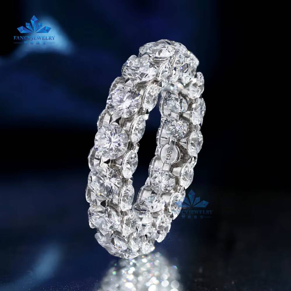 Wholesale 18K Classic Gold Lab Grown Diamond Engagement Wedding Ring Round Cut Lab Created Ring for Women and Men