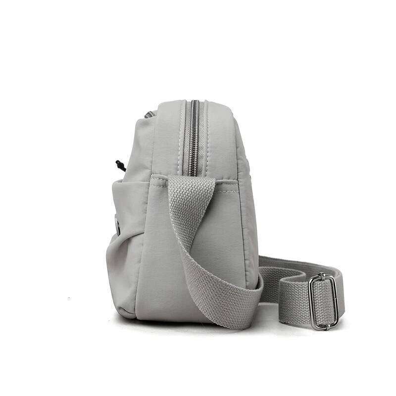 New Korean version macaron colored nylon cloth versatile travel small square crossbody shoulder women's bag