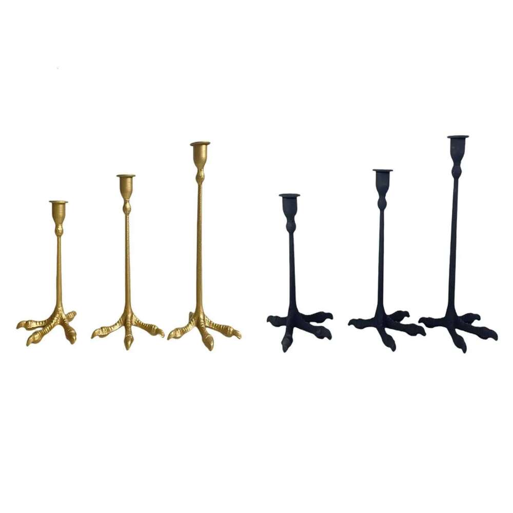 3Pcs Taper Holder Candle Stand Decorative Candlestick Holders Table Y260131