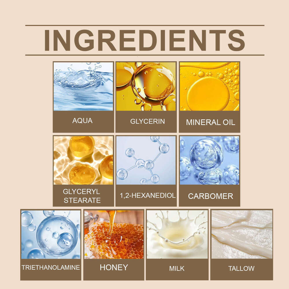 AMZ Cow Fat Honey Body Deep Improve Smooth Moisturizing Nourishing Tender Skin Care Cream S260131