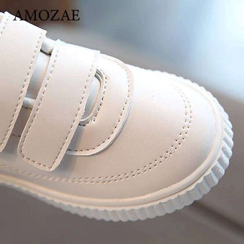 Baby Children's Leather White For Girls Kids Sneakers Boys Sport Flexible Sole Trainers School Running Shoes Y260128