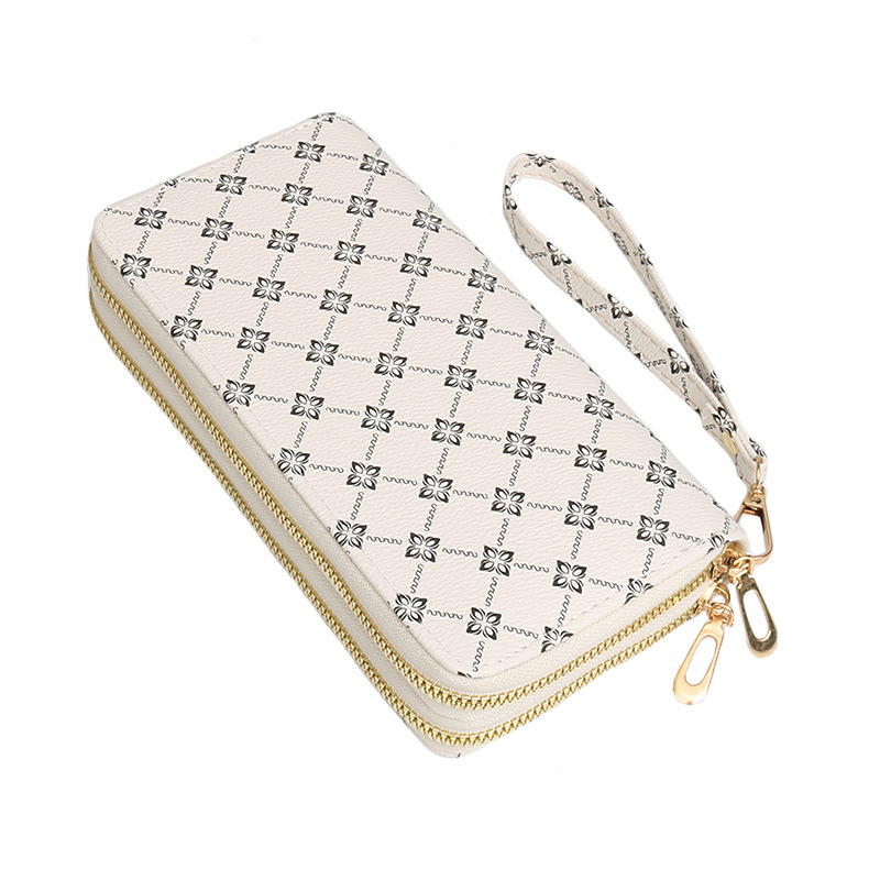 Ladies' Long Wallet New Fashion Double-Layer Zipper Pouch Purse Large Capacity Multi-Card Holder ID Money Clip Wallet Multifunctional Luxury Wall